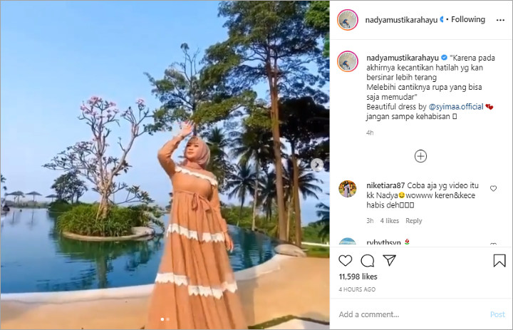 Nadya Istri Rizki DA Posting Video Jadi Wanita Mandiri, Ngode Sudah Siap Pisah?
