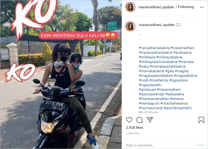 Mikhayla dan nia Ramadhani