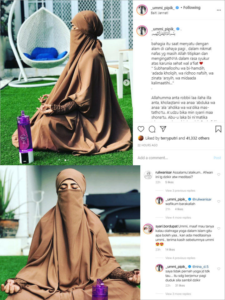 Umi Pipik Dikomentari Sinis Usai Disangka Meditasi Langgar Kaidah Islam, Beri Balasan Menohok