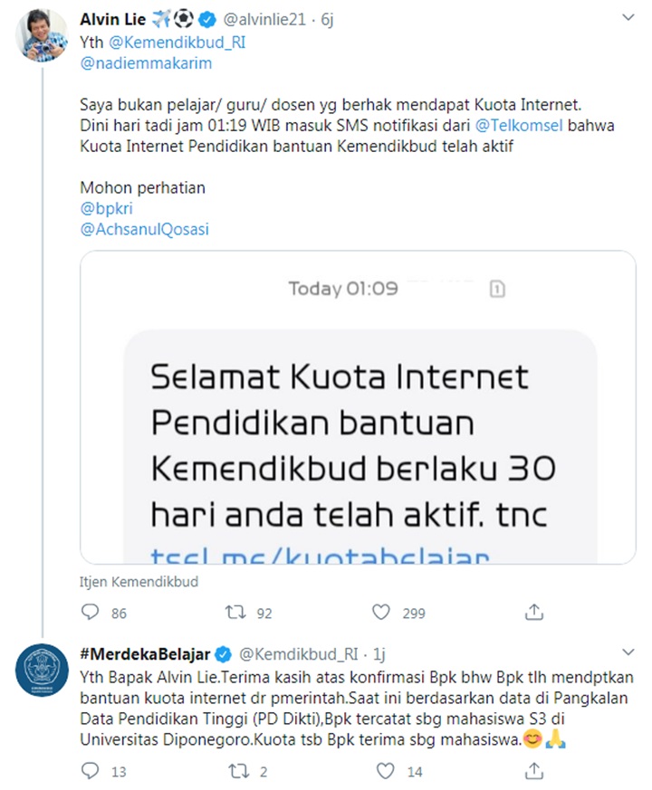 Subsidi Kuota Alvin Lie