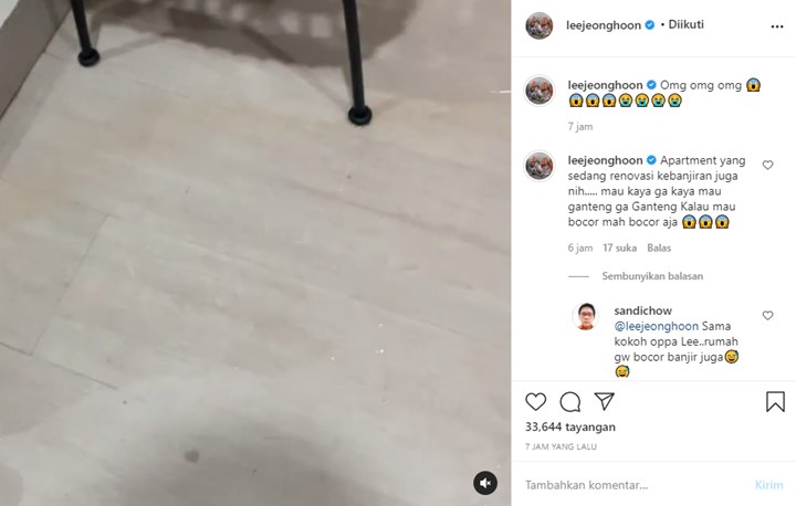 Meski Kaya dan Ganteng, Apartemen Lee Jeong Hoon Tetap Kebanjiran
