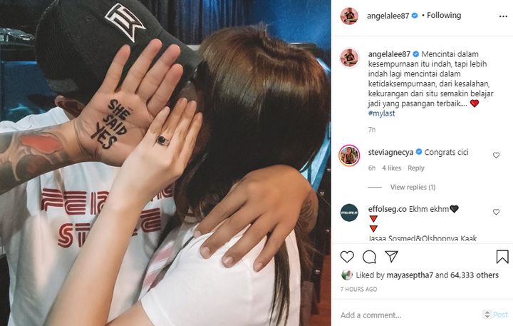 Angela Lee Dilamar Pengusaha Tajir