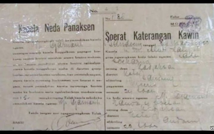 Sempat Heboh Akan Dijual, Surat Nikah-Cerai Soekarno dan Inggit Kini Diserahkan ke Negara