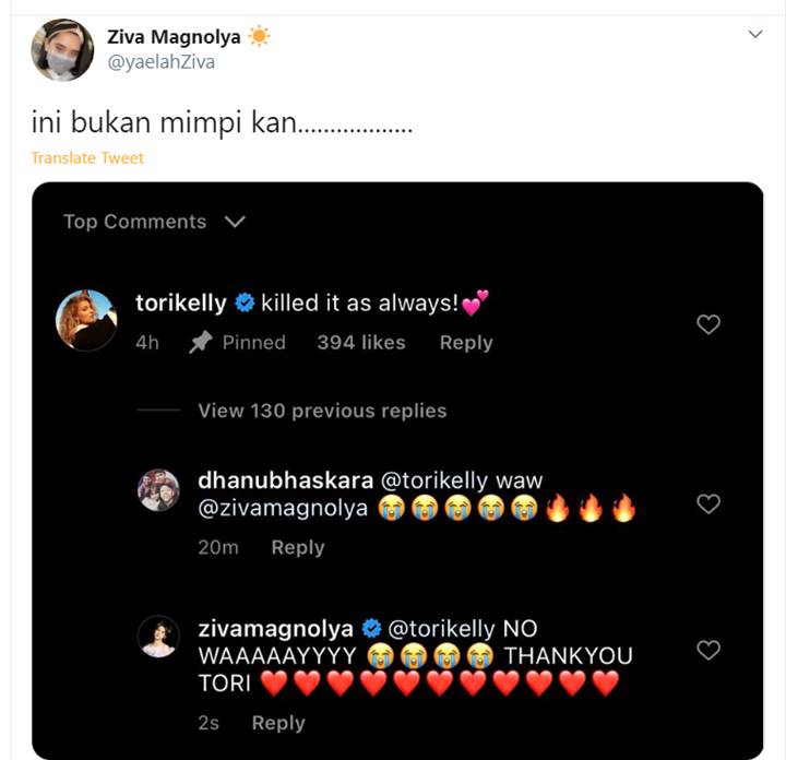 Kemampuan Bernyanyi Dikomentari Tori Kelly, Ziva Magnolya: Ini Bukan Mimpi Kan