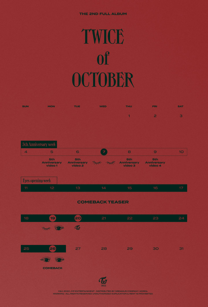 Twice Rilis Rangkaian Jadwal Promosi Bulan Oktober, Ada Comeback Hingga Perayaan Anniversary