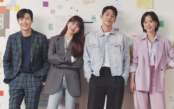 Penuh Energi, Suzy dan Nam Joo Hyuk Cs Serius Tapi Santai di Lokasi Syuting 'Start Up'