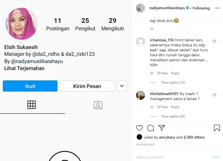 Postingan Nadya