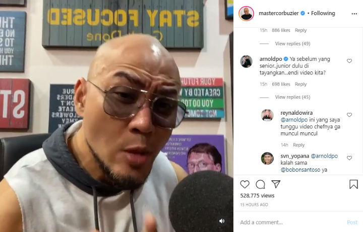 Deddy Corbuzier Bingung Video Bareng Sisca Soewitomo Hilang Dari YouTube, Chef Arnold Ikut Nimbrung