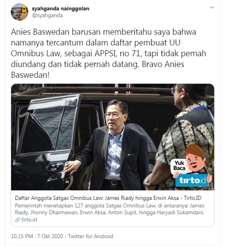 Syahganda Nainggolan