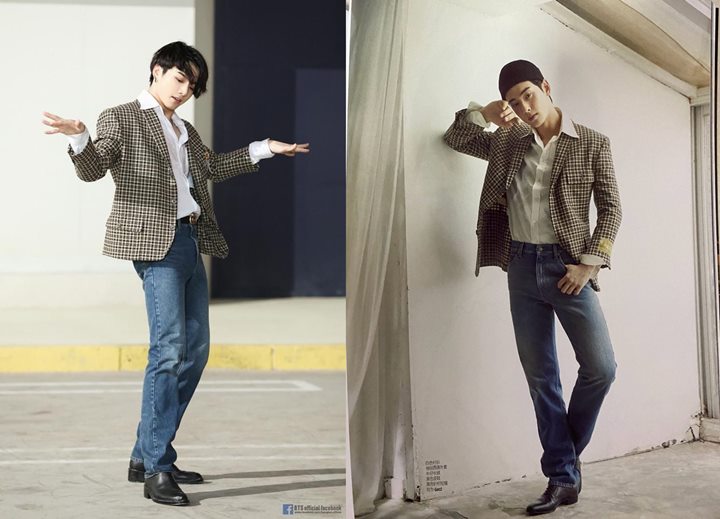 Jungkook BTS dan Cha Eunwoo Kembaran Outfit Sama Persis, Siapa Lebih Oke?
