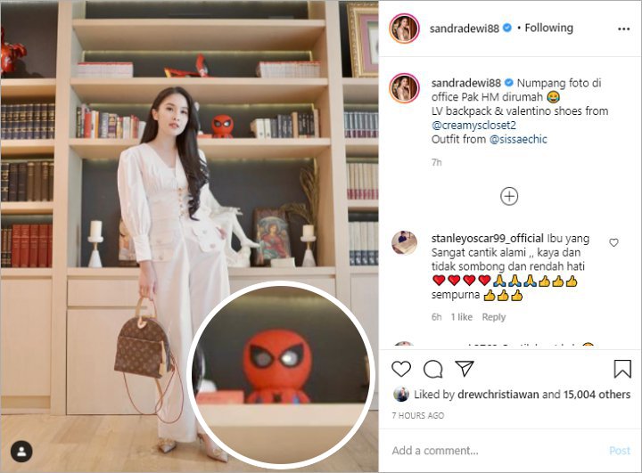 Sandra Dewi Numpang Foto di Ruang Kerja Mewah Harvey Moeis, Pajangan Lucu Ini Jadi Sorotan