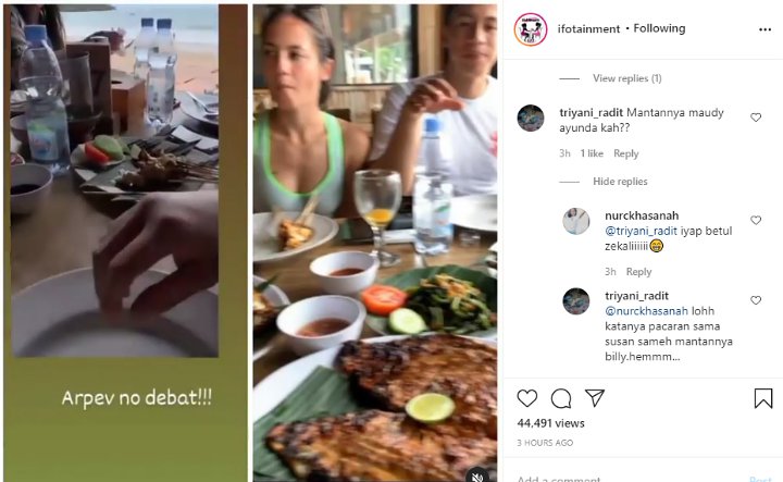 Liburan ke Bali, Pevita Pearce Kepergok Berduaan Bareng Mantan Pacar Maudy Ayunda?