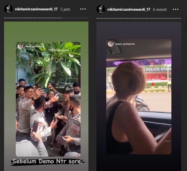 Nikita Mirzani Dikabarkan Ikut Aksi Demo, Bikin Heboh Saat Pamer Body Seksi Di Depan Polisi