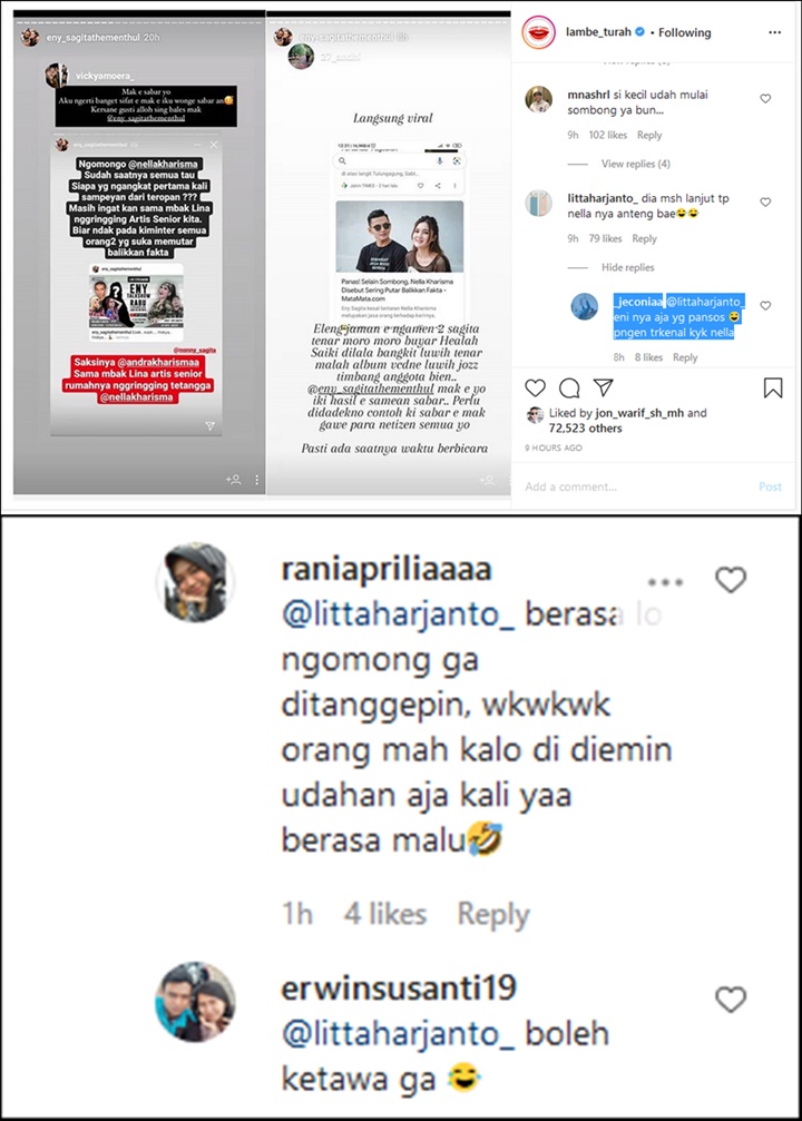 Postingan Akun Gosip