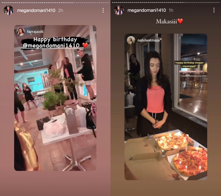 Ulang Tahun, Megan Dapat Kejutan dan Kecupan Manis dari Bryan Domani