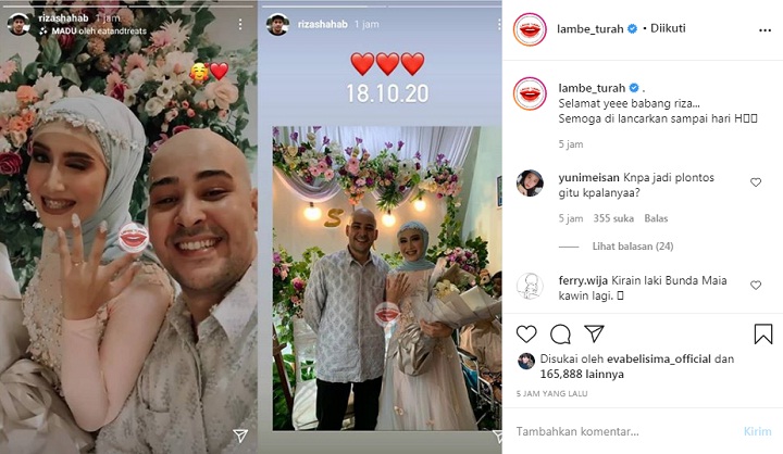 Riza Shahab Resmi Lamar Sang Pujaan Hati, Ini Potret Bahagianya