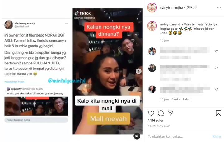 Cewek Viral \'Nongki di Mal Mevah\' Diduga Pemilik Florist, Tunangan Boy William Pernah Kena Tipu?