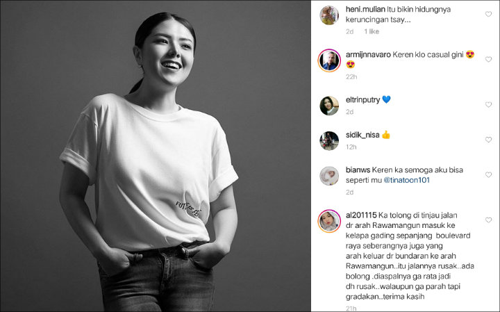 Wajah Tina Toon Saat Jalani Pemotretan Jadi Sorotan, Bagian Hidung Bikin Salah Fokus