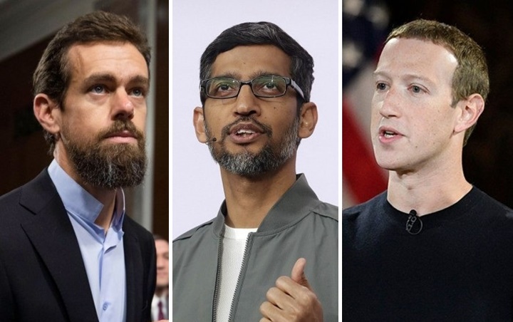 CEO Twitter, Google, dan Facebook Disidang Senator AS Terkait Pemilu