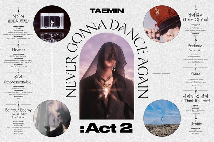 Taemin Rilis Tracklist Album \'Never Gonna Dance Again: Act 2\', Salah Satu Lagu Duet Bareng Wendy