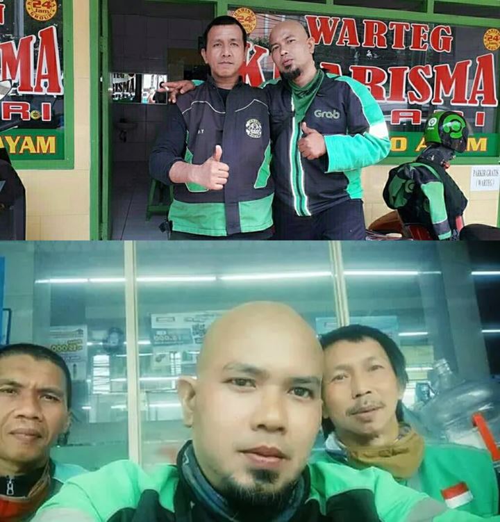 Viral Driver Ojol Mirip Ahmad Dhani Makan di Warteg, Ramai Diajak Foto