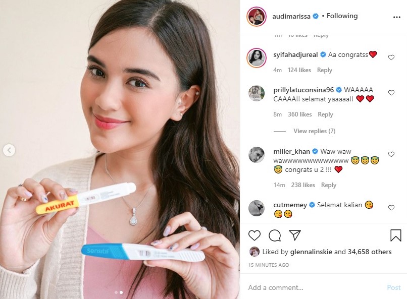 Audi Marissa Umumkan Kabar Bahagia Soal Kehamilan, Rekan Artis Ikut Heboh