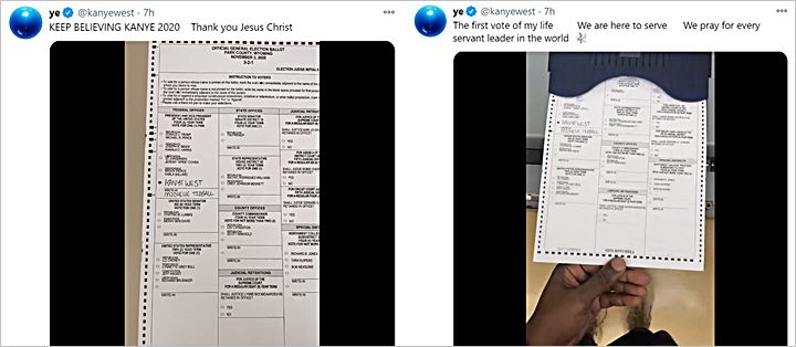 Baru Pertama Kali Pakai Hak Pilih, Jagoan Kanye West di Pemilu AS Tak Terduga