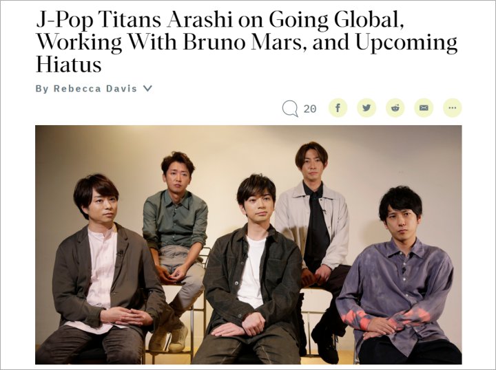 Boy Grup Jepang Arashi Tuai Kritikan Gara-Gara Pernyataan Mereka Soal Grup K-Pop