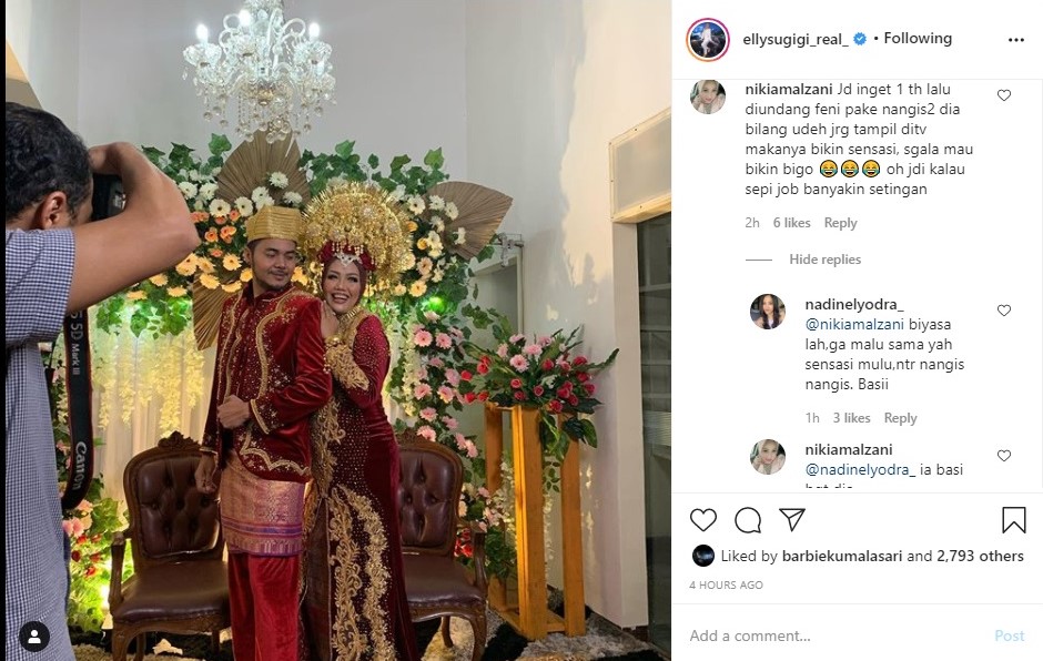 Ely Sugigi Ramai Dikritik Usai Pamer Foto \'Nikah\', Bantah Tegas Isu Pacaran Settingan