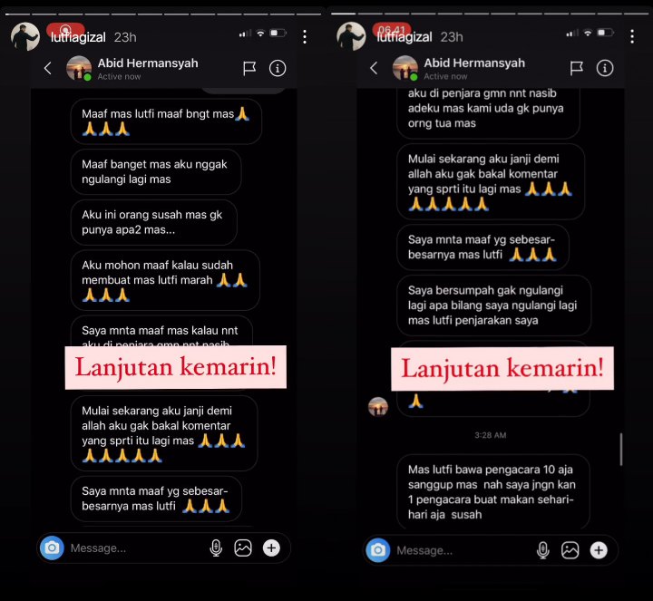 Pelaku Penghina Orangtua Lutfi Agizal \'Ngemis\' Minta Ampun, Takut Dilaporkan ke Polisi