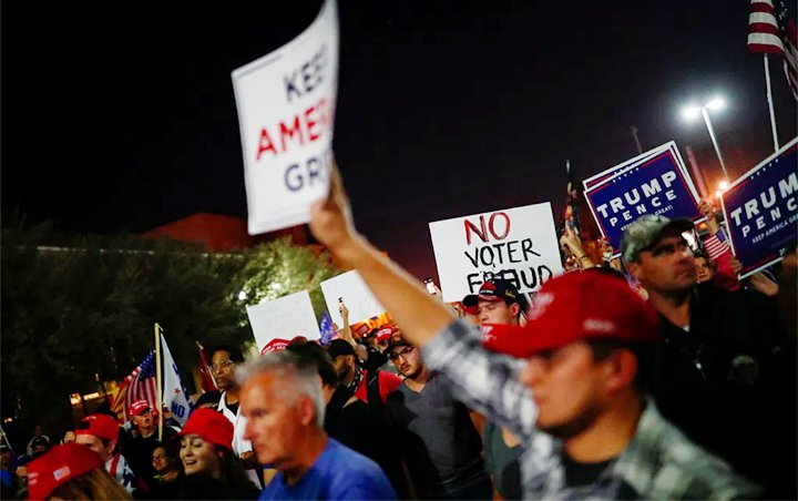 Biden Ungguli Trump, Demo Pilpres AS Pecah di Arizona dan Detroit