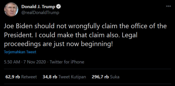 Trump Peringatkan Biden 1