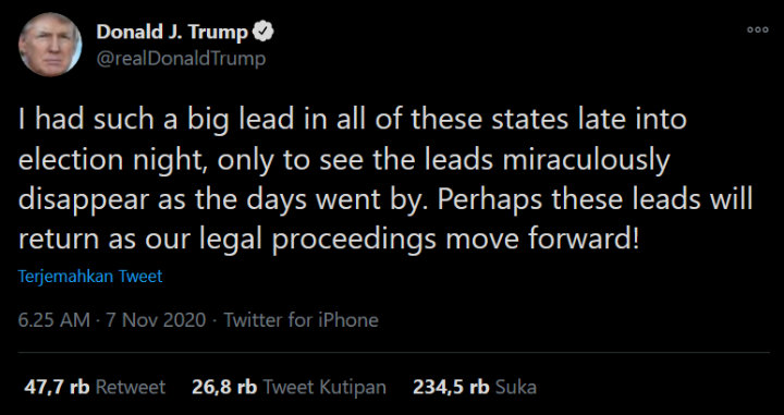 Trump Peringatkan Biden 2