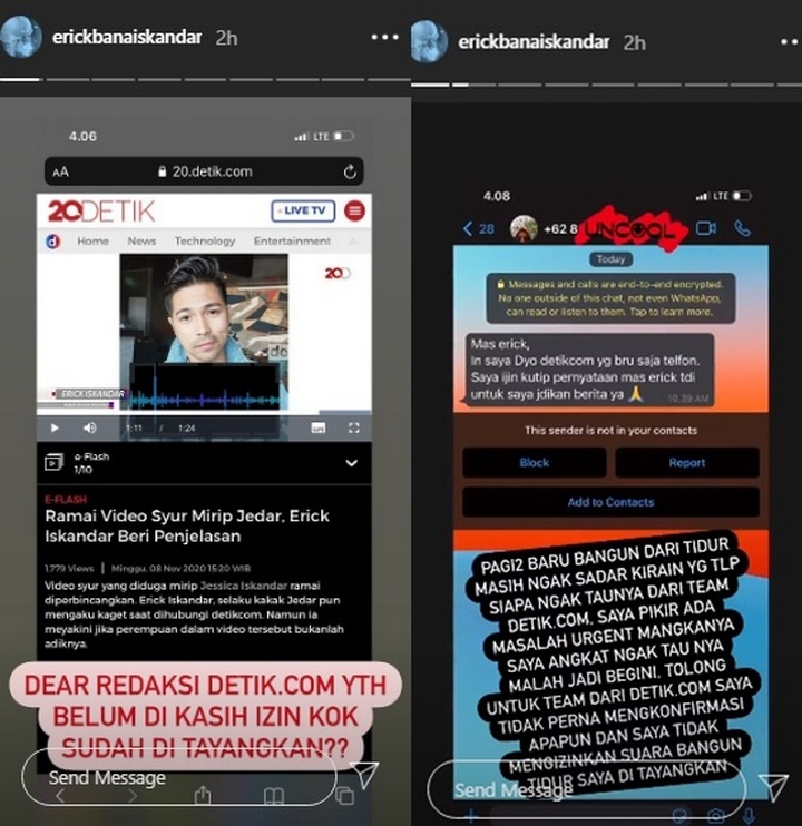 Kata Kakak Jedar Soal Isu Video Mesum