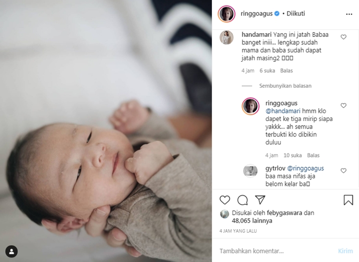 Ringgo Agus Rahman Kasihani Baby Curtis yang Mirip Dengannya, Langsung Gas Anak Ketiga?-2