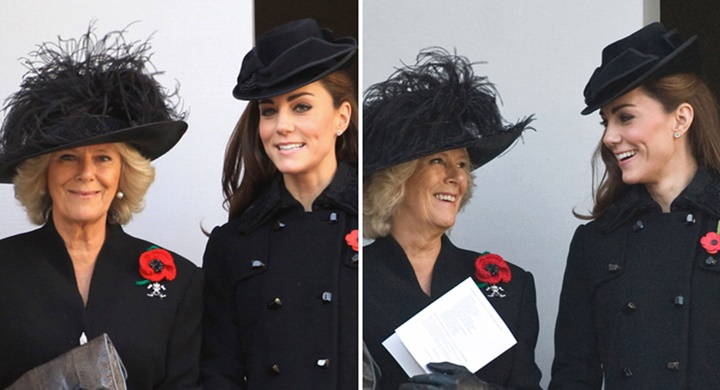 Kate Middleton dan Camilla saat Hadiri Remembrance Day
