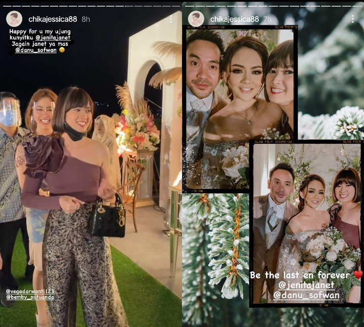 Chika Jessica Ngenes Datang Sendiri ke Pernikahan Jenita Janet, Amec Aris Kemana?