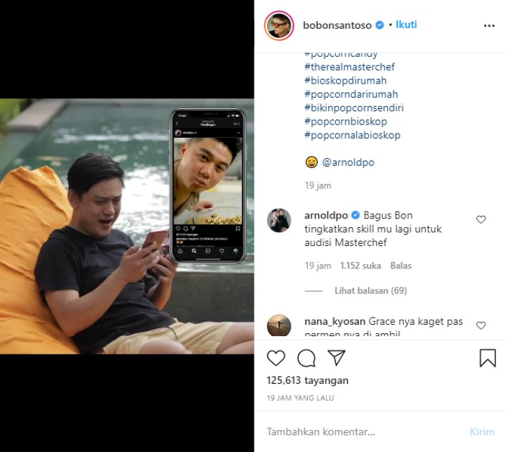 Bobon Santoso Kembali Sampaikan Sindiran, Chef Arnold Beri Jawaban Tak Terduga