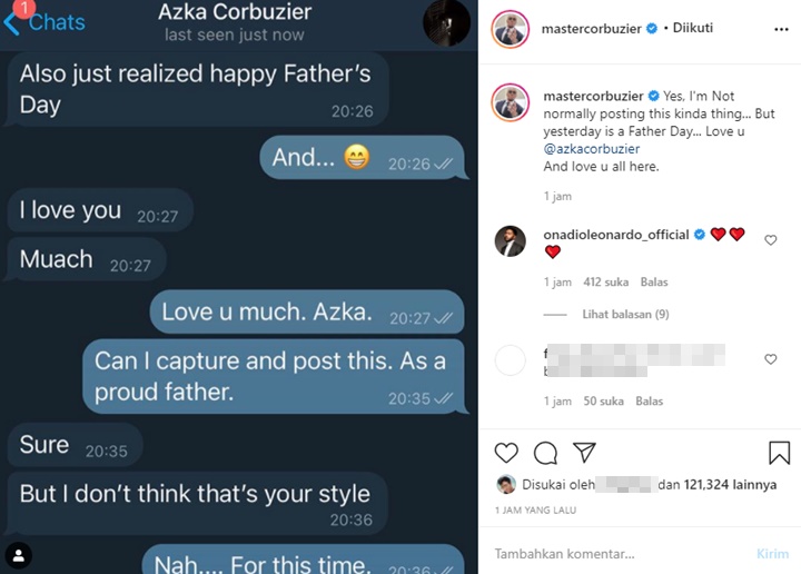Deddy Corbuzier \'Alay\' Bagikan Ucapan Selamat Hari Ayah dari Azka
