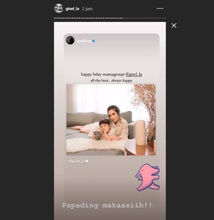 Gisel Rayakan Ultah Bareng Wijaya Saputra, Begini Ucapan dari Gading Marten