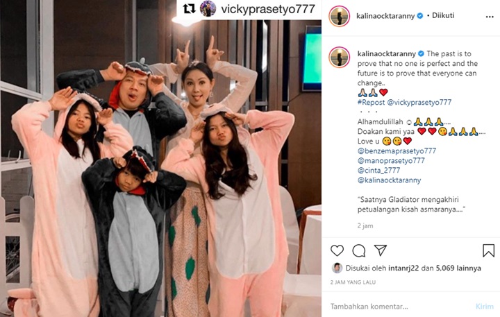Kalina Oktarani Akrab dengan Anak-anak Vicky Prasetyo, Fix Jadian?