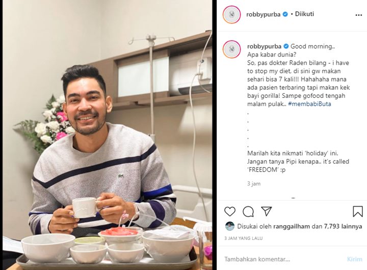 Berhenti Diet, Robby Purba \'Kalap\' Makan 7 Kali Sehari Saat Dirawat di RS