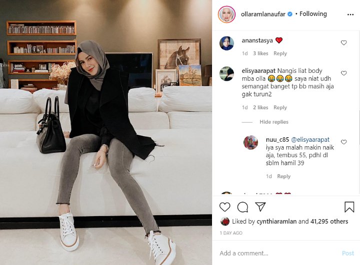 Penampakan Kaki Olla Ramlan di Foto Terbaru Bikin Salfok, Netter Sampai Nangis