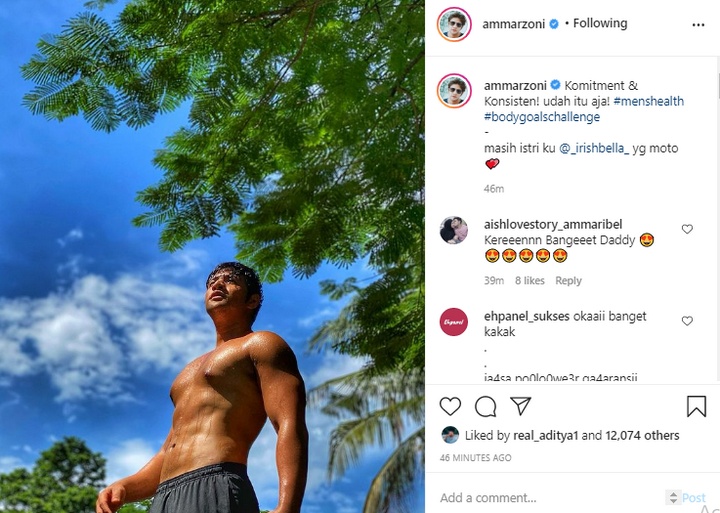 Body six pack Ammar Zoni buat histeris fans