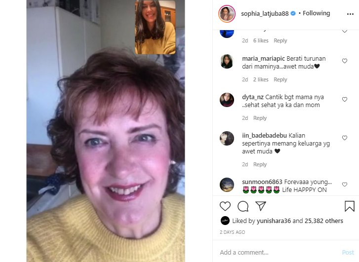 Sophia Latjuba Bikin Takjub Usai Bagikan Foto Terbaru Sang Ibu Jelang Usia 70 Tahun