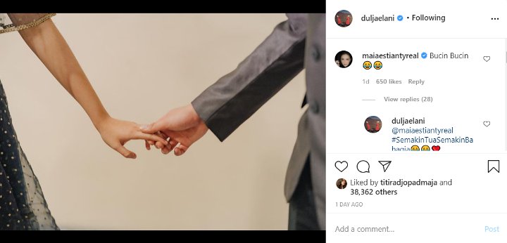 Dul Jaelani Pamer Foto Mesra Bareng Tissa Biani, Begini Reaksi Maia Estianty