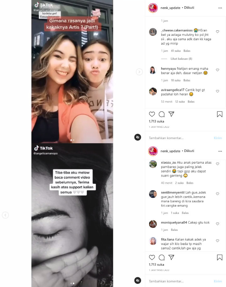 Curhat Kakak Amanda Manopo Saat Dibandingkan Dengan Sang Adik Jadi Perbincangan
