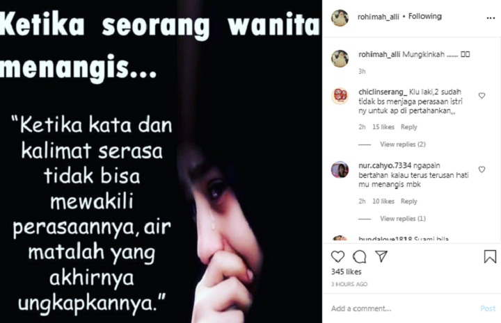 Kiwil Kembali Bersama Istri Muda, Rohimah Tulis Curhatan Pilu