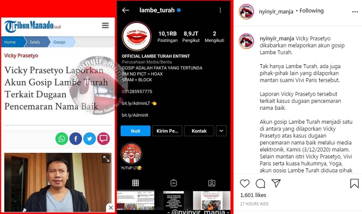 Vicky Prasetyo Laporkan Lambe Turah Gara-Gara Unggah Videonya dan Mantan Istri, Netizen Beri Dukungan?