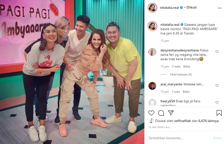 Gaya Foto Nita Thalia Jadi Bahan Gosip, Tangan \'Nakal\' Fero Walandouw Bikin Salfok